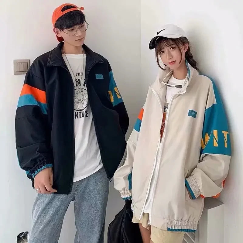 2022 Autumn Vintage Japanese Style Loose Fit Men's Work Jacket Casual Trendy Baseball Uniform Cardigan