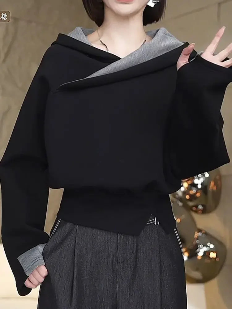 Loose High Quality Hoodies Baggy Plain Hooded Sweatshirt for Women Coat Essential Casual Woman Tops Cheap E Emo Korean Fashion M