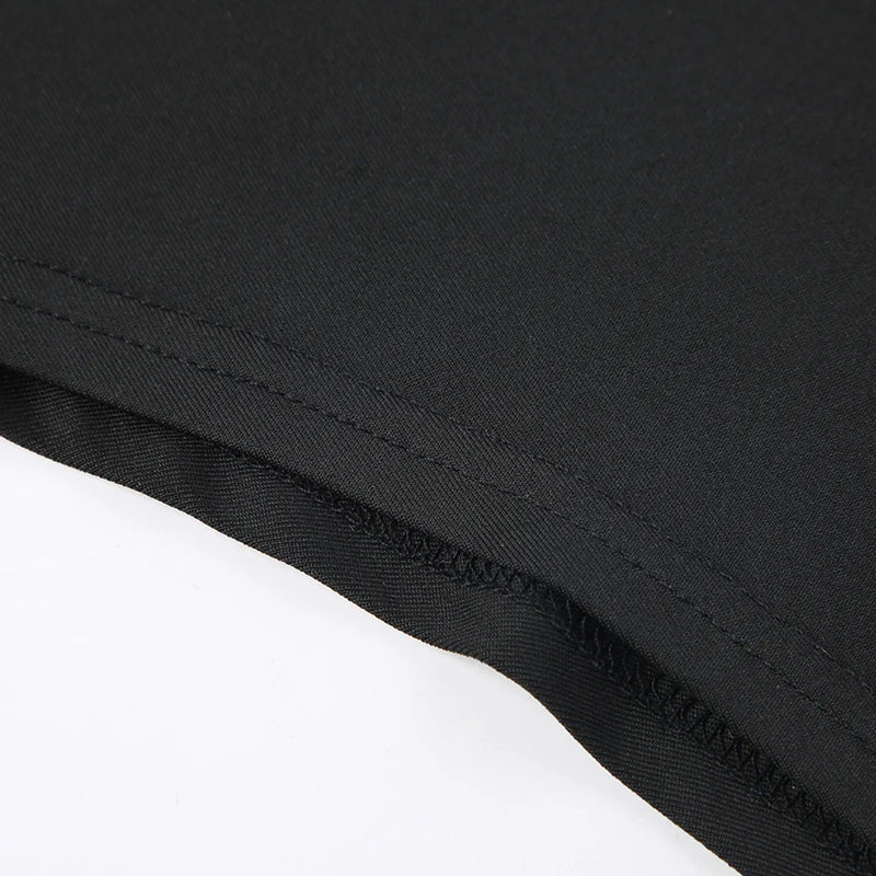 Rockmore Fashion Bodysuits Women Streetwear Print Jumpsuit Female Moto Biker Workout Long Sleeve Body Tops Casual Rompers Mujer