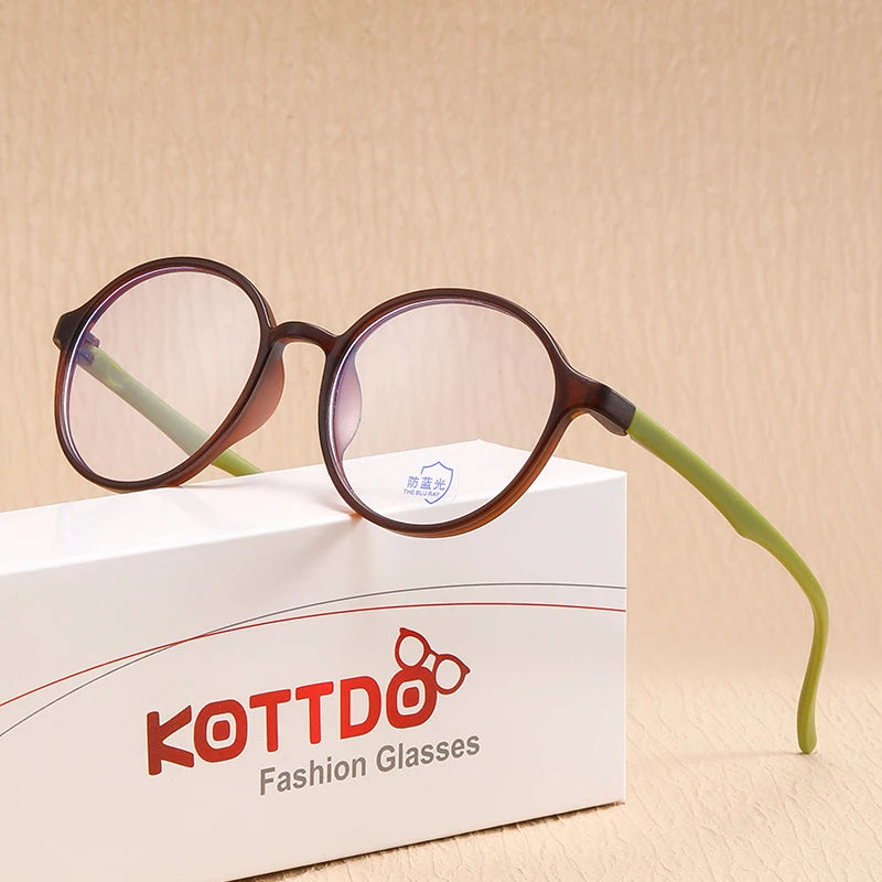 New Round Reading Glasses Women Computer Plastic Hyperopia Presbyopia Eyeglasses Fashion Clear Lens Prescription Eyewear +1.0