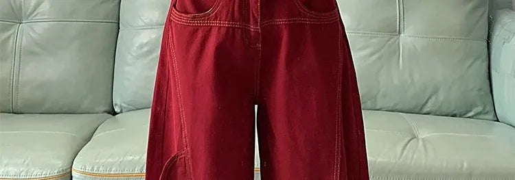 Streetwear Casual Cargo Pants for Women 2025 New Bottoms Straight Trousers Fashion Pockets Korean Pantalon Femme