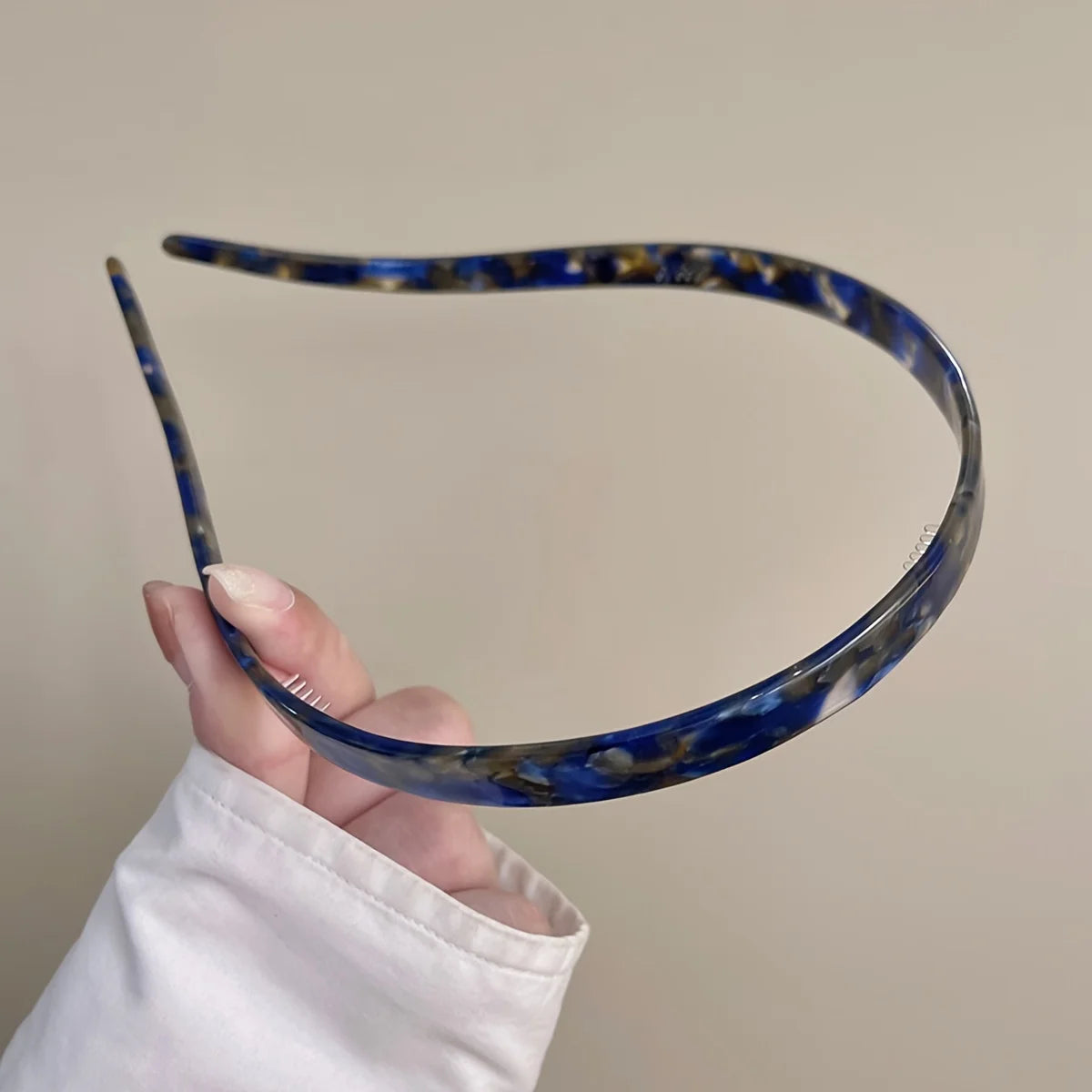 1 Ladies Non-Clamping Ear Bone Hair Accessories Acetic Acid Headband Headband High-End Hairband Girls 2024 New Summer Elegant He