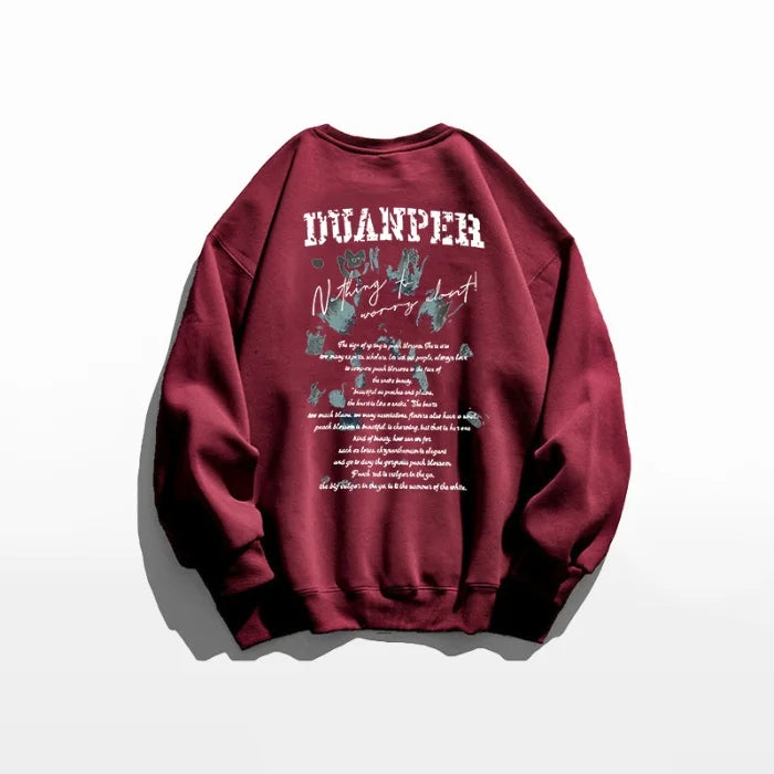 American Retro Street Sle Simple Long Sve round Ne Women's Sweatirt Casual Versatile Cotton Classic Winter Faion