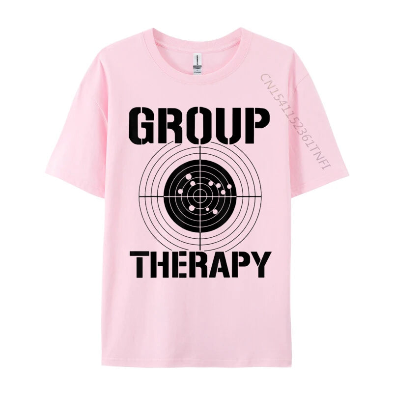 Men T-shirts Group Therapy Casual T-Shirt Retro Normal Cotton Men Tops Tees Casual Clothing Shirt Top Quality