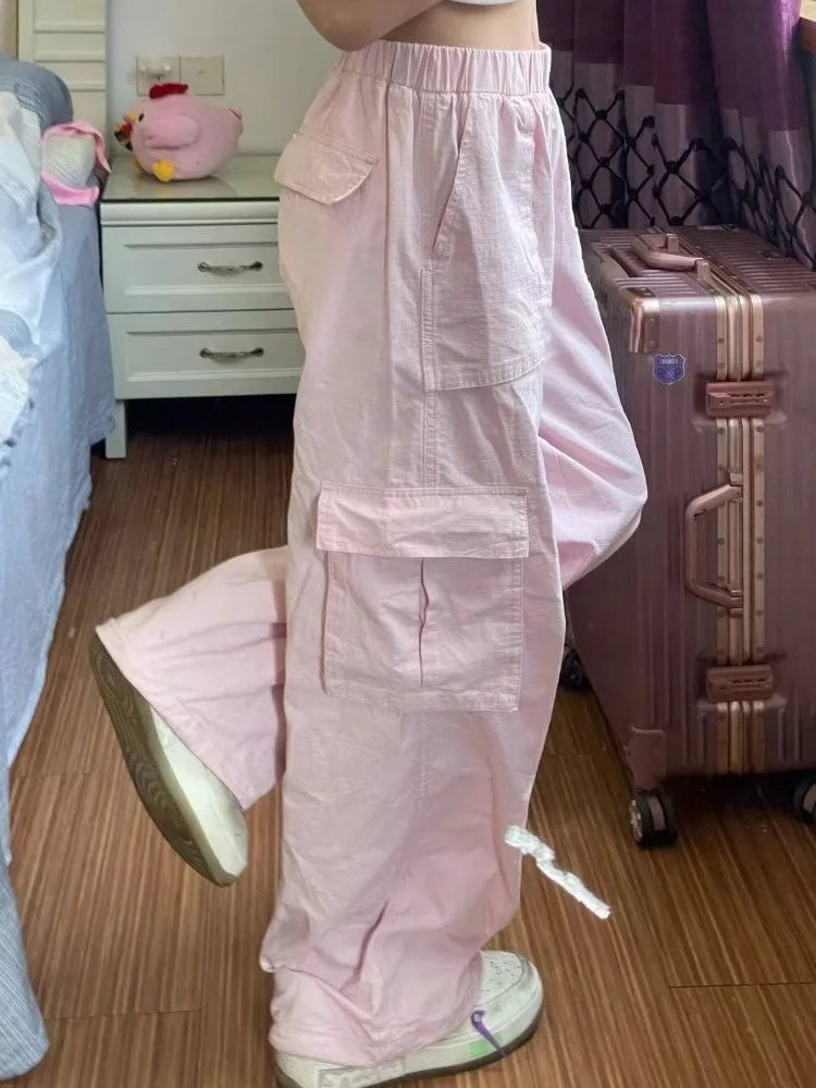 HOUZHOU Y2k Vintage Baggy Jeans Shorts Woman Streetwear Jorts Korean Harajuku Gothic Oversized Denim Pants Embroidery Summer