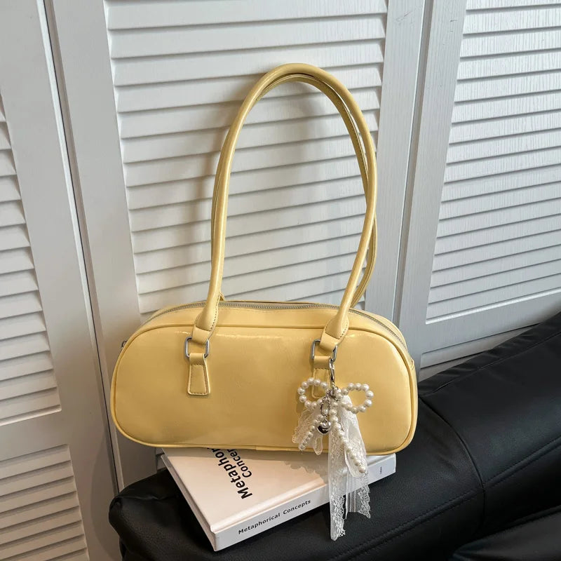 Silver Ballet Sle Large Capaci Women's Handbag Pillow Bag Versatile Underarm Bag Single oulder Bag for Young Women