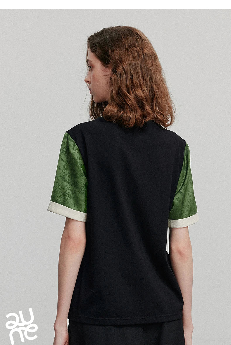 TOYOUTH Women Short Sleeve T shirt 2025 Summer New Casual Tops 8521048