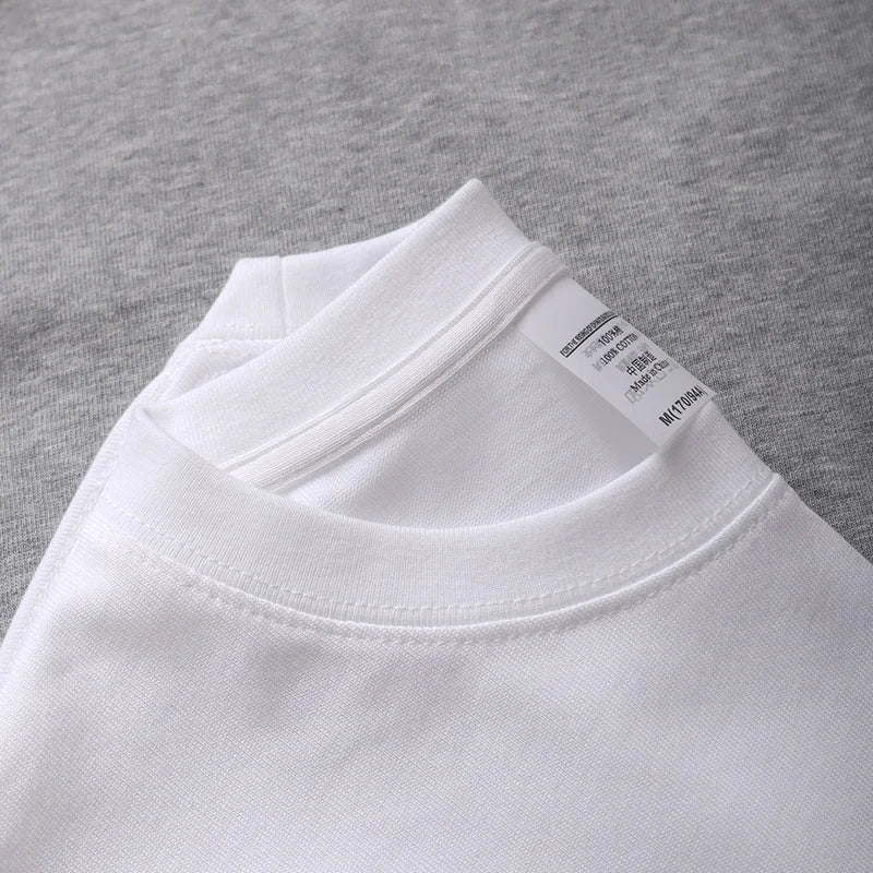 Sypcman Oversized T-Shirt 9.9oz 280 Grams Heavy High Qualtity Men Short Sleeve Tee Cotton Solid Color Customized OEM Streetwear