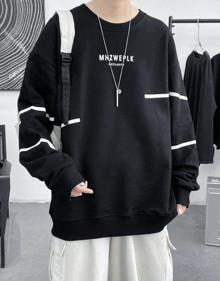 T Shirts for Men Streetwear Tops Baggy Aesthetic Male Clothes Hip Hop Stripe Regular Fit Cotton Designer Quotes Harajuku Fashion