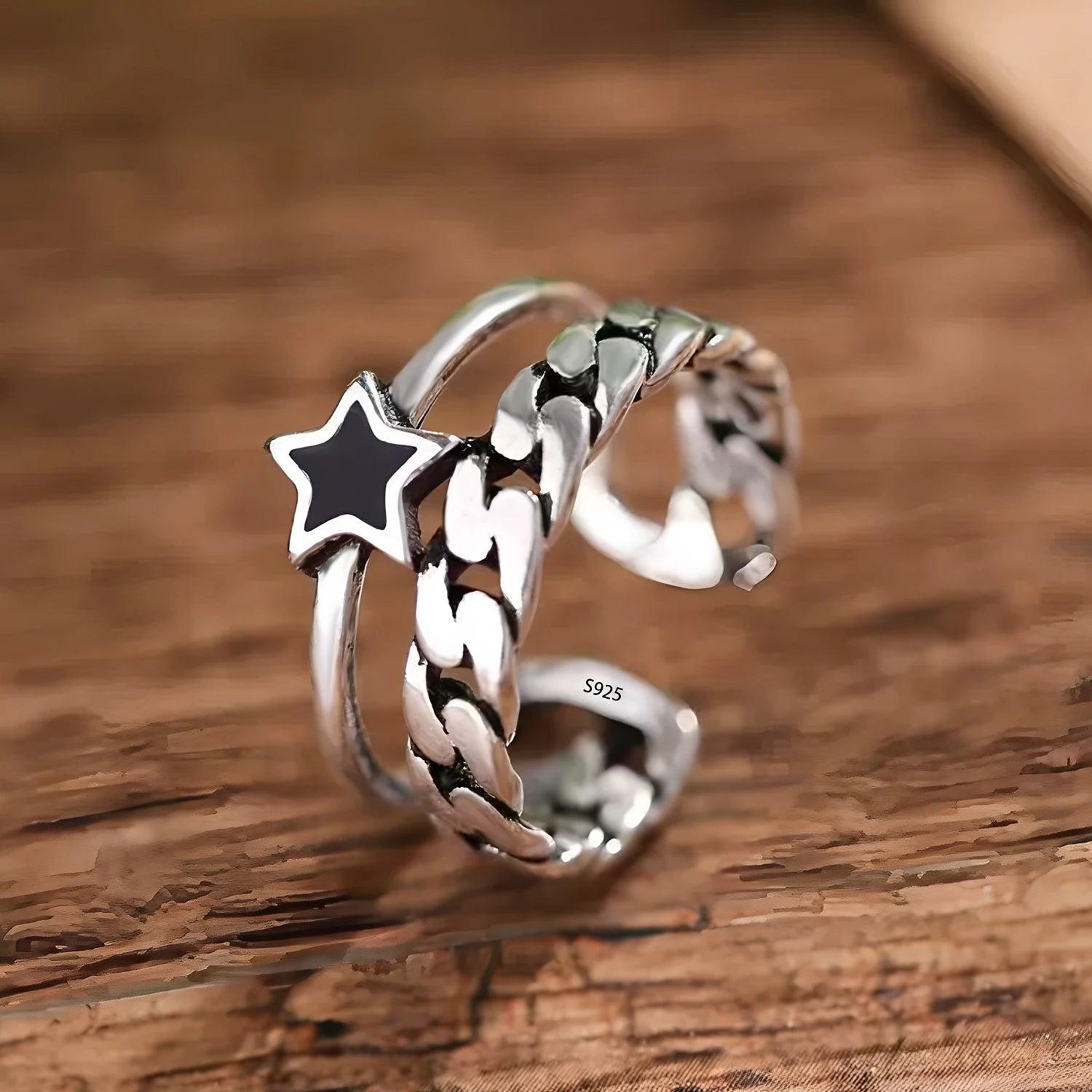 VENTFILLE 925 Sterling Silver Irregular Ring for Women Geometry Versatile Minimalism  Accessories Jewelry Gift Dropshipping