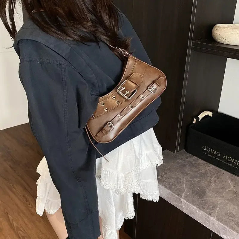 Retro Women's Autumn Winter New Small Batch Design Crossbody Bag Versatile Fashion Sensation Single Shoulder Underarm Bag