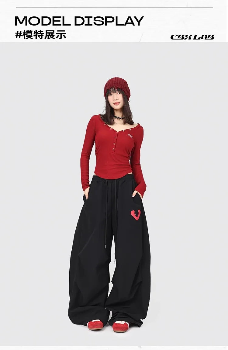 CBXLAB Street Dance Women' s Black snake hip hop quick-drying long pants jazz spicy girl casual pants kpop sports pants trendy
