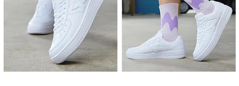 Xtep Men Skateboarding Shoes Non-Slip Casual White Couple Skate Sneakers Male Female Luxury Brand Shoes 881219319851