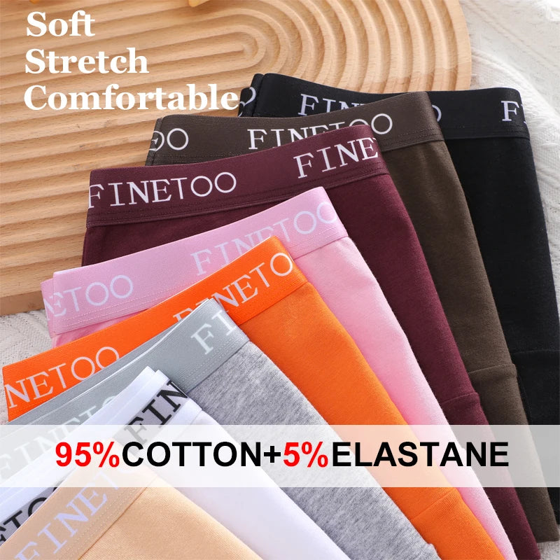 FINETOO 3Pcs Cotton Letter Belt Underwear Women's Panties Sexy Breathable Low Waist Briefs Female Stretch Comfortable Lingerie