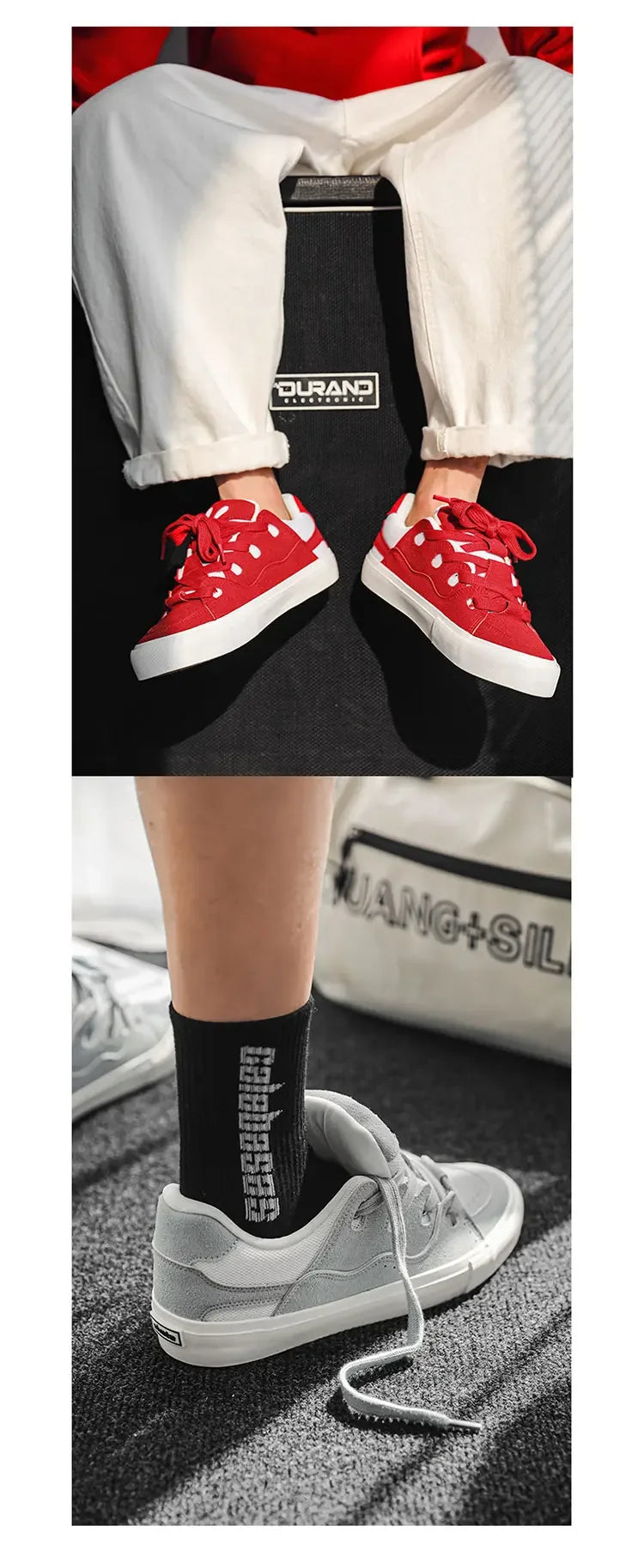 2025 trend men's casual shoes small white shoes board shoes Daddy shoes size