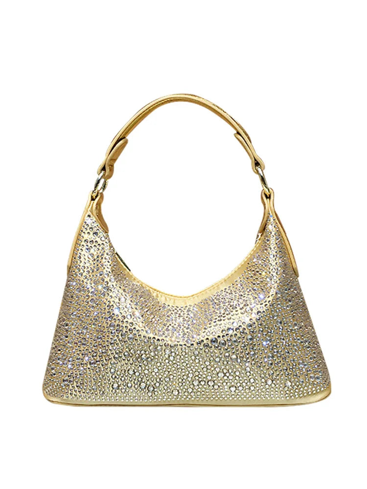 Women Shiny Evening Handbag Female delicate rhinestone shoulder bag dinner fashion luxury large capacity Tote bag gift for girls