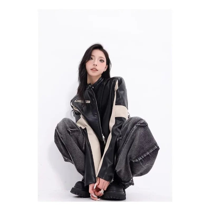 Design-sensual Wide-leg Jeans for Women in Spring and Autumn New Style High Waist Loose and Slimming Floor Baggy Women's