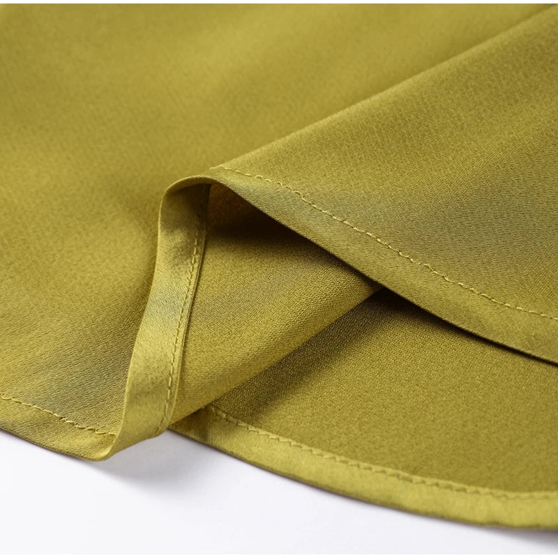 Elegant Green Satin Ruffles Sling Long Dress Women Sexy Backless Sleeveless Split Slim Dresses Lady 2025 New Party Club Vestidos