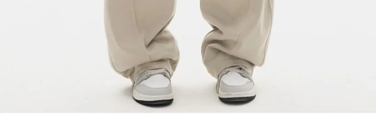 Autumn New Style Light Tawny Women's Sports Pants Loose Sweatpants Banana Shape Hiphop Elastic Waist Wide Leg Trousers