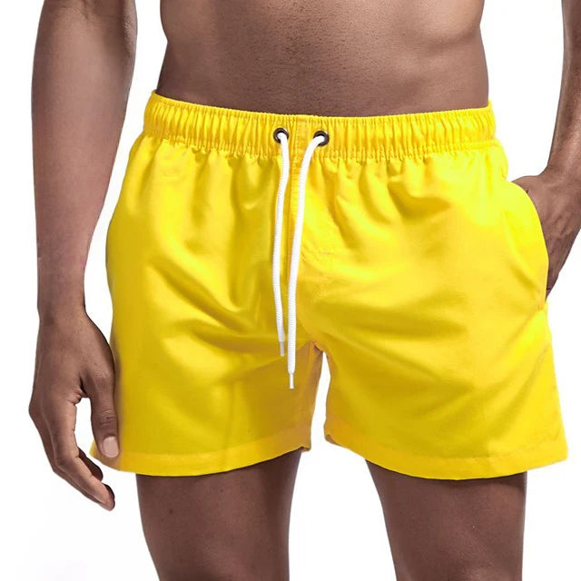 Men's Swim Shorts Swim Trunks Quick Dry Board Shorts Bathing Suit Breathable Drawstring With Pockets for Surfing Beach Summer