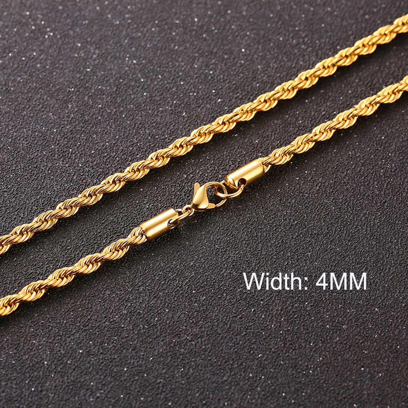 3/5/7/9/11MM Cuban Chain Necklaces for Men Women,Stainless Steel Curb Link Chain Collar,Jewelry Gift for Dad Husband BFF