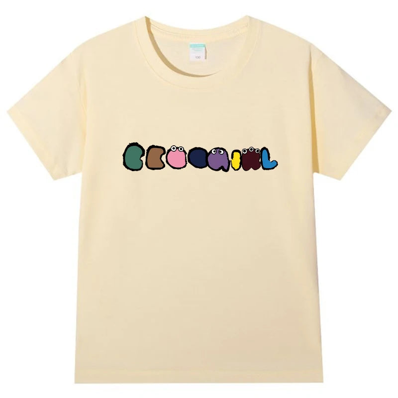 2023 Summer Kids Clothes Sweet Cool Girl T Shirt Short Sleeve Tops 100% Cotton FashionStreet style O-Neck  T-shirt for Children