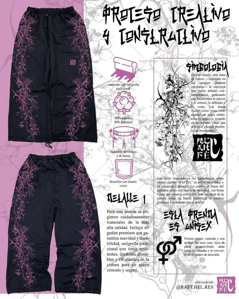 Casual Fashion Harajuku Hip-hop Gothic Punk Oversized Wide-leg Pants Men Y2K Streetwear Trousers Rock Baggy Straight Pants Women