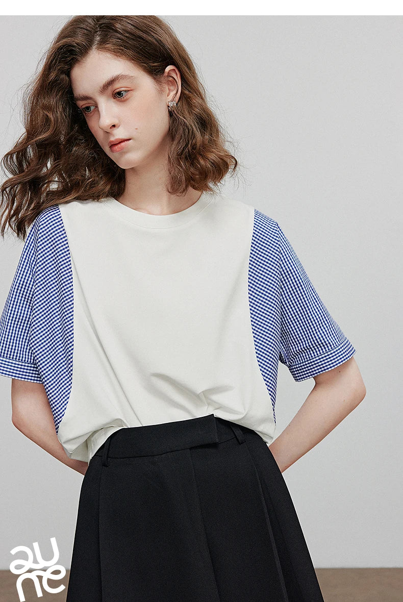 TOYOUTH Women Short Sleeve T shirt 2025 Summer New Casual Tops 8521071