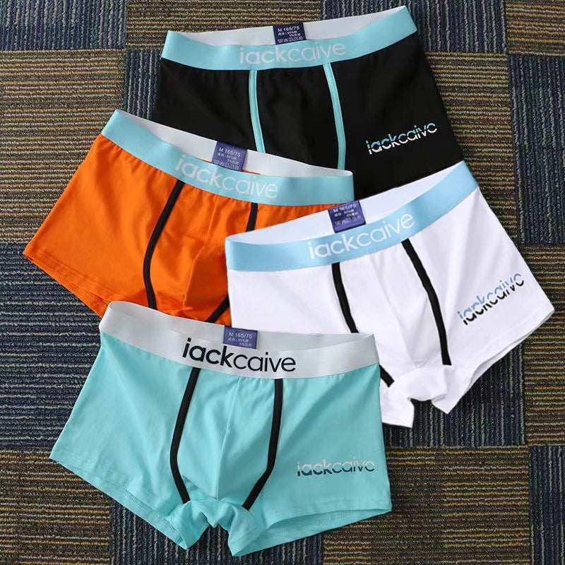 4Pcs Underwear Men's Boxer Shorts Sexy Panties Cotton Boxers Man Underpants Male Shorts Homme U Convex Lingerie Wholesale Lots