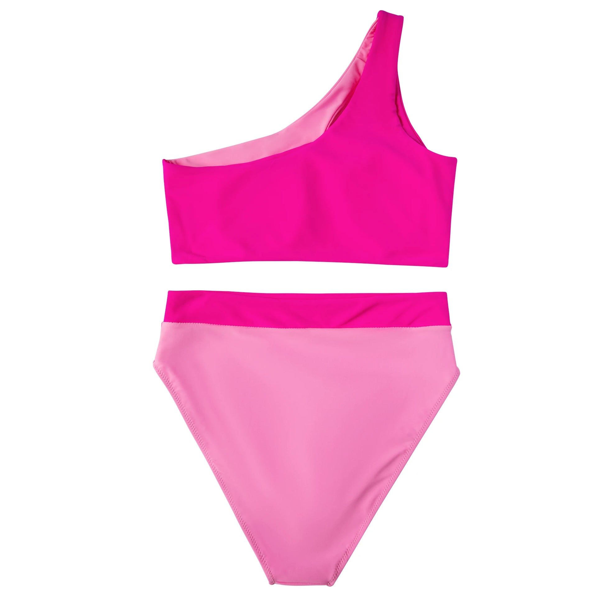 RUUHEE One Shoulder Bikinis 2023 High Waist Two Pieces Swimsuit Women Bandage Push Up Micro Bikini Swimwear Women Swimsuit