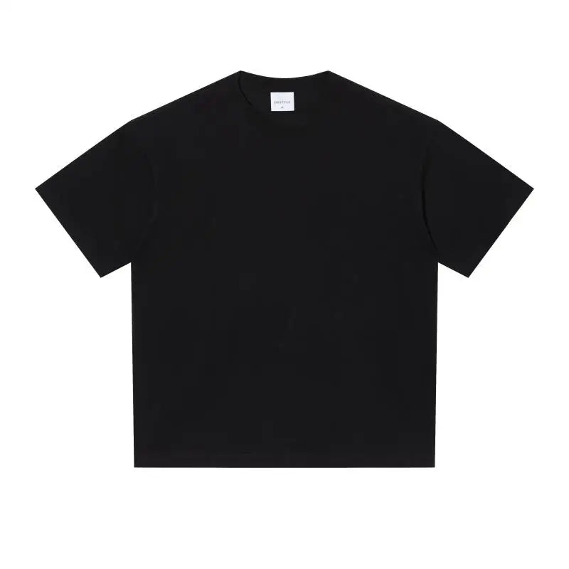 Oversized T Shirt for Men Women 280gsm Heavy Cotton Shirts Summer O-neck Oversize Tees Solid Casual Streetwear Fashion Clothing
