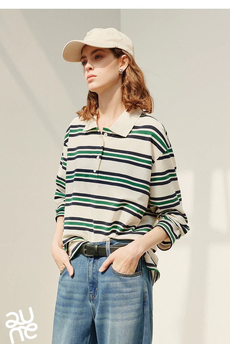 TOYOUTH Women T shirt 2025 Spring New Tops 8511053