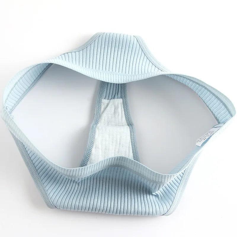 4Pcs Women's Panties Fashion Striped Thongs Soft Cotton Underwear Ladies Sexy Lingerie Sports Breathable G-Strings Cozy T-Back