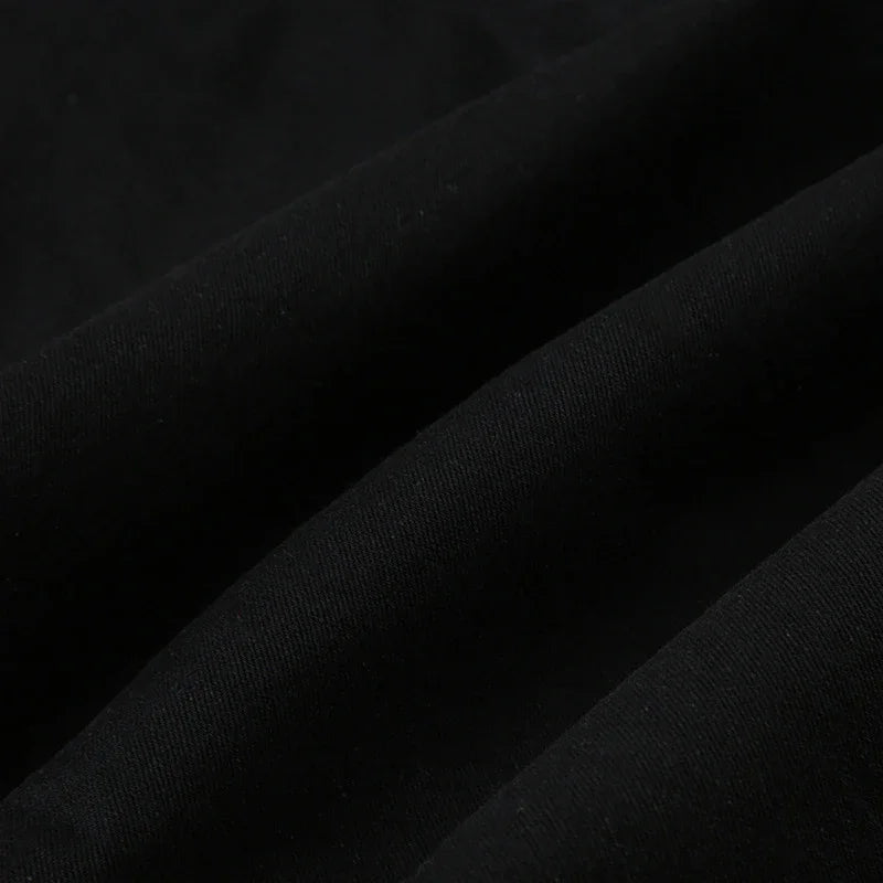 Women's Hip Hop Two-tone Patchwork Low Rise Zipper Denim Pants Baggy Wide Leg Dragging Designer Trousers High Street Jeans Pants