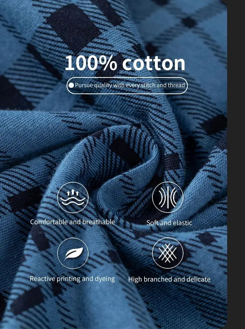 Plus Size M-3XL Men's Aro Pants Cotton Lattice Underwear Loose High Waist Summer Thin Breathable Home Shorts Pouch Underpants