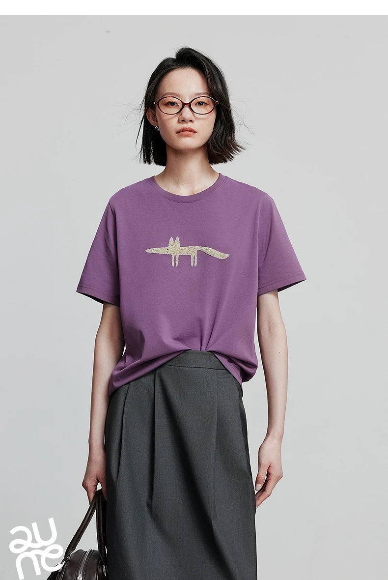 TOYOUTH Women Short Sleeve T shirt 2025 Spring New Tops 8521035