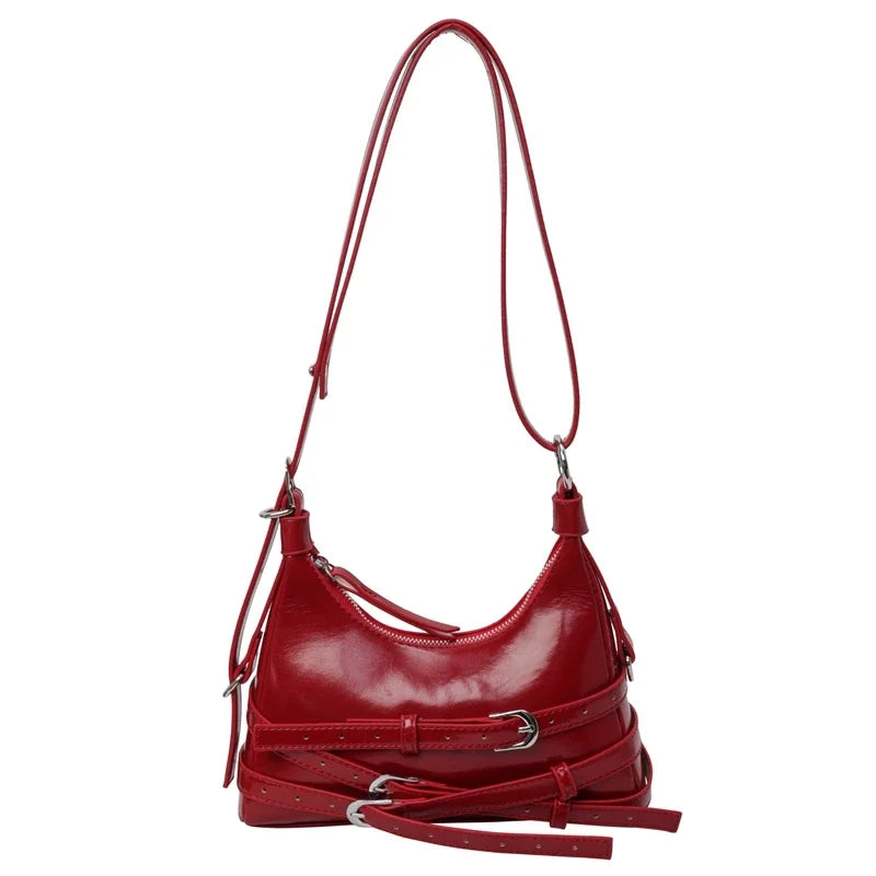 Fashion Sewing Thread Shoulder Bags Solid Soft 2024 Hot Sale Bags for Women Interior Compartment Zipper Pu Women's Handbags