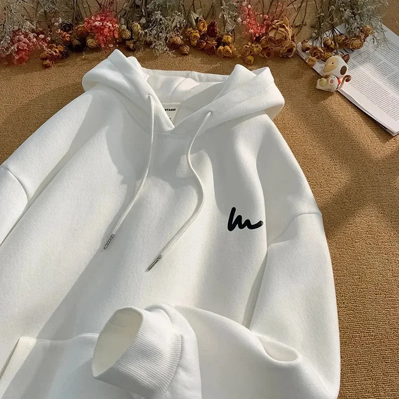 American Style Oversize Hoodie Men's Loose Top Korean Lazy Style New Arrival Fall Winter Fashion Brand Casual Sweatshirt