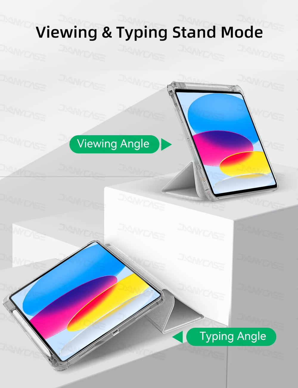 Transparency Case for 2024 iPad Pro 13in 11in M4 Air 11-inch 13-inch M2 iPad 10th Gen 10.9 Air 4/5 iPad 7/8/9th 10.2 5/6th 9.7in