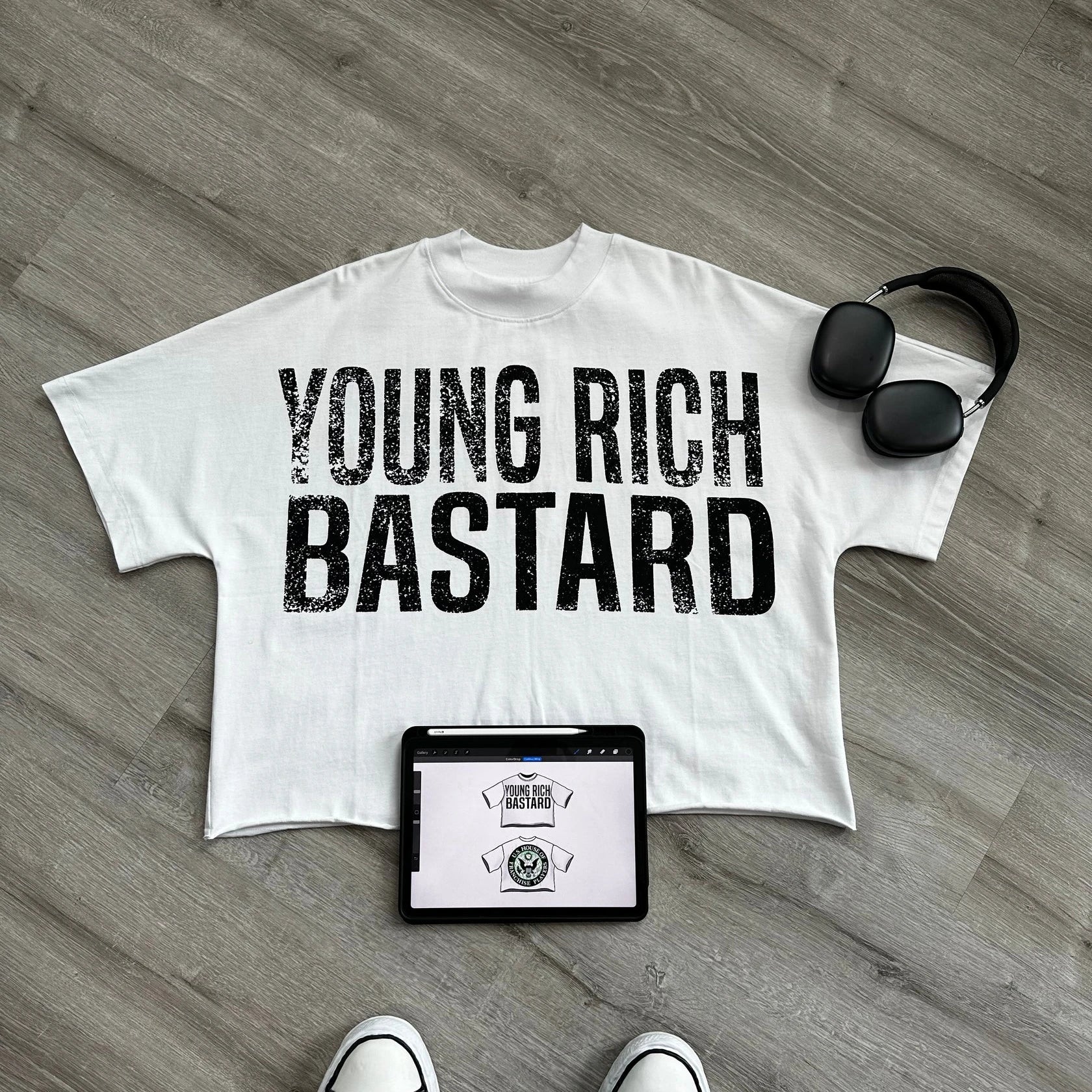 Y2K New Drop Sleeved Oversized T Shirt Harajuku Hip Hop Letter Graphics Print Short Sleeves Cotton Tops Mens Womens Clothes Tops