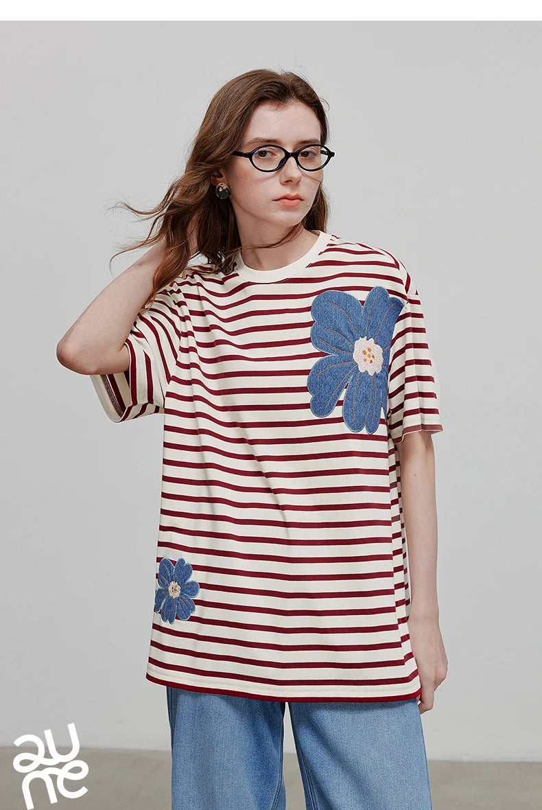 TOYOUTH Women Short Sleeve T shirt 2025 Spring New Tops 8521034