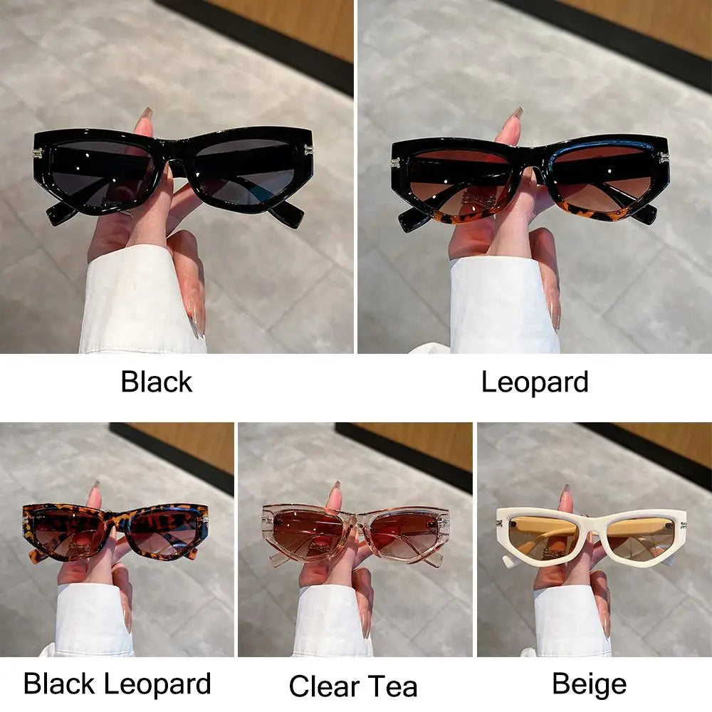 Vintage Cat Eye Sunglasses for Women New in Fashion Gradient Women Black Shades Trendy Chic Luxury Brand Designer Sun Glasses