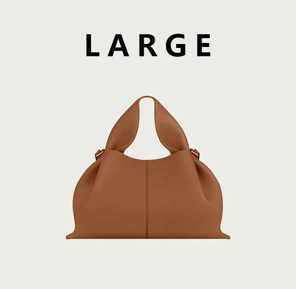 Cloud Dumpling Soft Leather Shoulder Crossbody Bag Unique Design Handbag Popular Fashion Small Niche Design Crossbody Bag