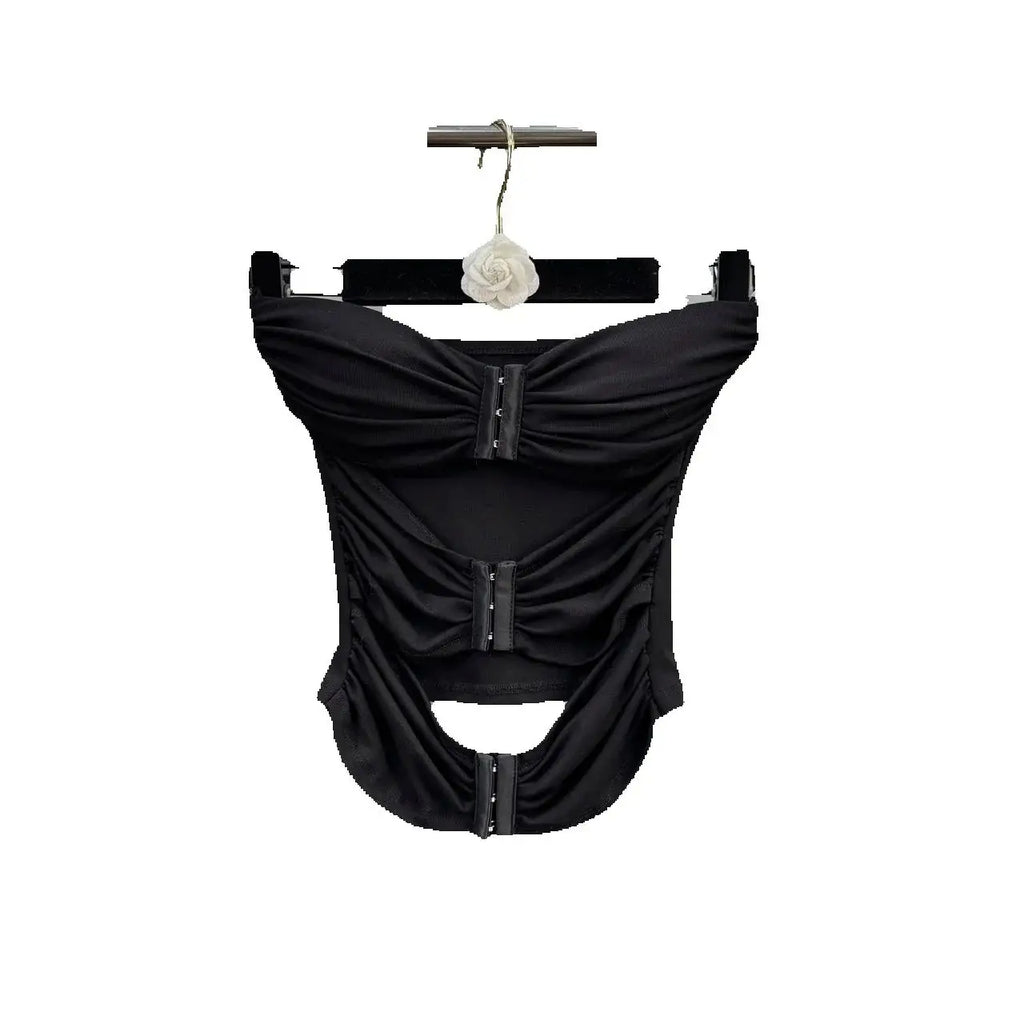 traf 2025 woman summer sexy vest knitted hollow corset ladies tube top vest y2k clothes New fashion high quality tops pullover