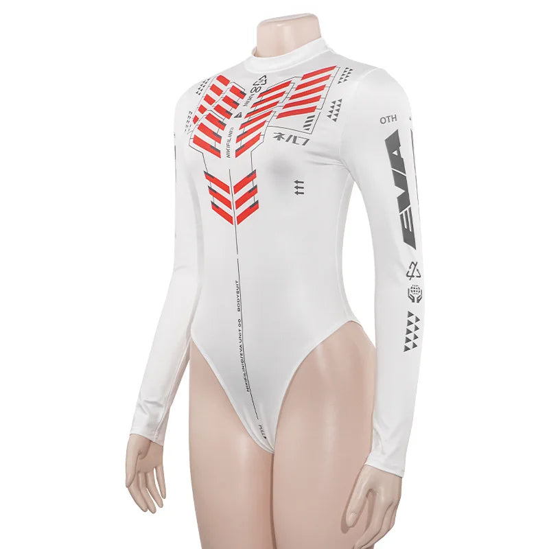 Letters Printing Sexy Bodysuit Lingerie Hot Tops For Women Y2k Clothes Long Sleeve Body Feminino One-pieces Festival Outfits