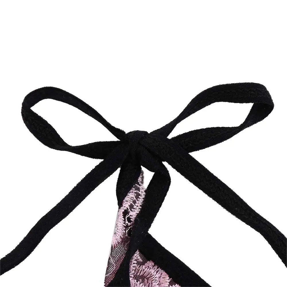 Ladies Sexy Embroidery Hollow Out Lingerie Transparent Underwear Panties Brief Panty