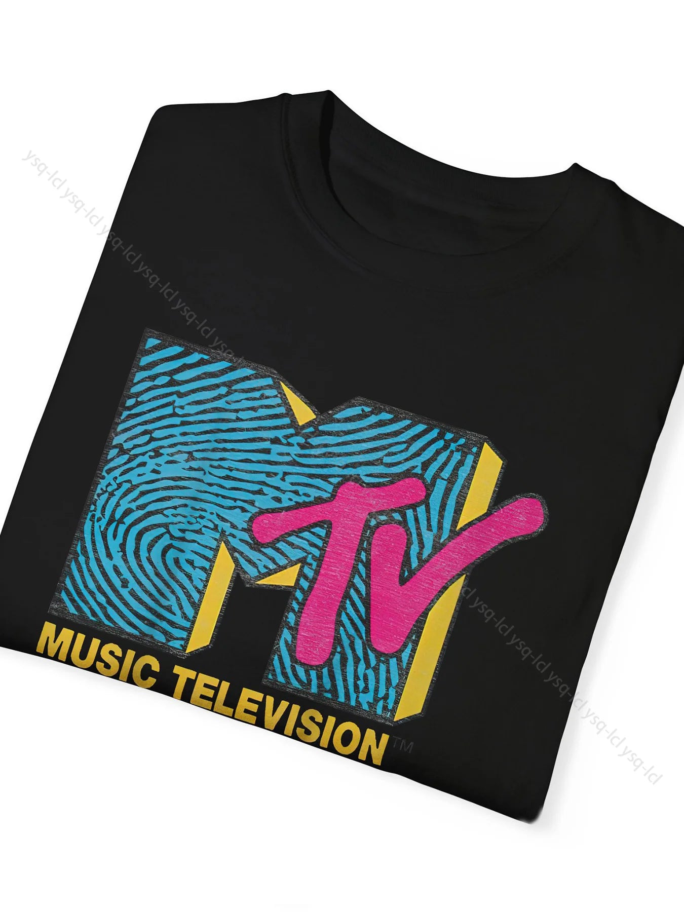 Tv-printed Men's T-shirts Are Fashionable Casual Sporty Short-sleeved Versatile and Comfortable for Both Men and Women in Summer
