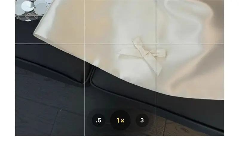 Women Elegant Mini Dress Satin Bow Decor Sleeveless Square Neck Slim Fit Suit French Style Party Club Night Summer Outfit