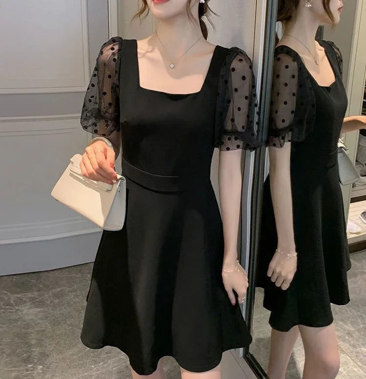 Midi Woman Dress Backless Dresses for Women Black Open Back Mesh Cheap Casual Elegant Chic on Sales Promotion Sensual Sexy Party