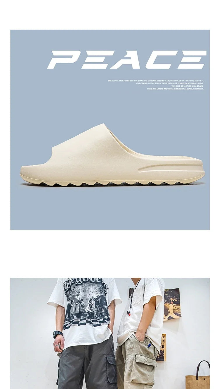 Hot sales Women Men Slippers Fashion EVA Slides 2025 Summers Outdoor Beach Sandals Women Casual Shoes